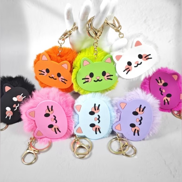 Cute Cat Keychain/Handbag Charm- You Get One-Orange Running-NWOT - Picture 2 of 2